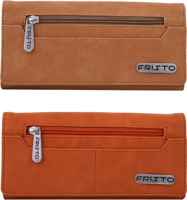 

Fristo Girls Orange, Beige Artificial Leather Wallet(6 Card Slots), Beige;orange