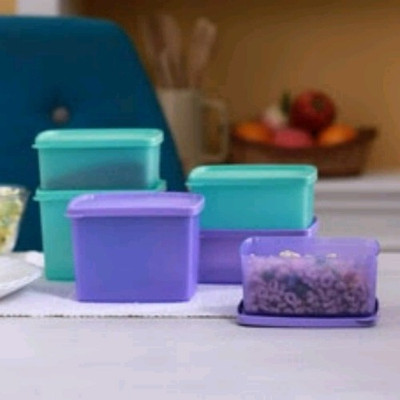 

Tupperware - 400 ml, 700 ml, 200 ml PP (Polypropylene) Grocery Container(Pack of 6, Multicolor)