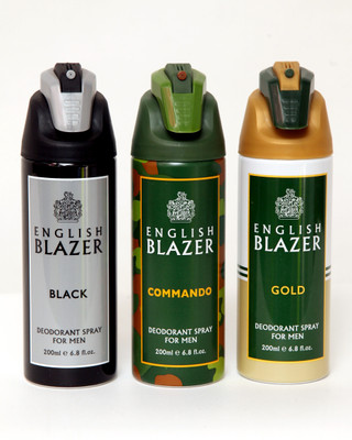 

English Blazer Spicy, Musk Perfume Body Spray - For Men & Women(600 ml, Pack of 3)