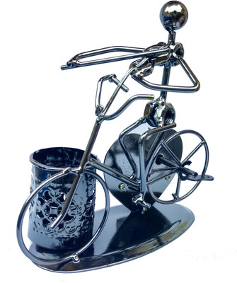 

Jamboree 1 Compartments Metal Violin Music Box Pen Stand(Black)