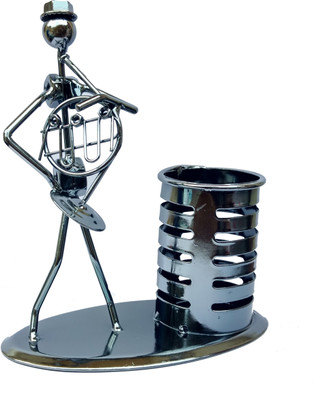 

Jamboree 1 Compartments Metal French Horn Iron pen Stand(Black)