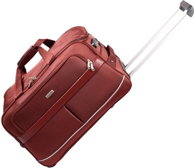 

JOURNEY9 SWIFT02_50 RUST Duffel Strolley Bag(Maroon)