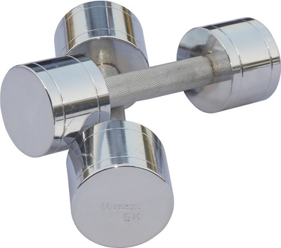 

Vinex Iron (1 Pc, 5 Kg Weight) Fixed Weight Dumbbell(5 kg), Silver
