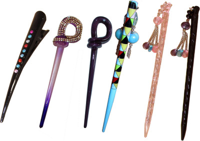 

Pankh Juda Stick Hair Accessory Set(Multicolor)