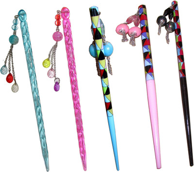 

Pankh Juda Stick Hair Accessory Set(Multicolor)