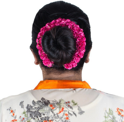 

Majik Accessories Bridal Gajra For Women Hair Band(Pink)