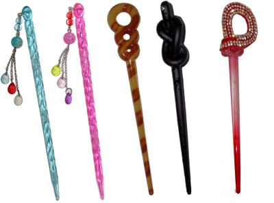 

Pankh Juda Stick Hair Accessory Set(Multicolor)