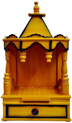 

Quality creations Wooden Home Temple(Height: 50 cm)