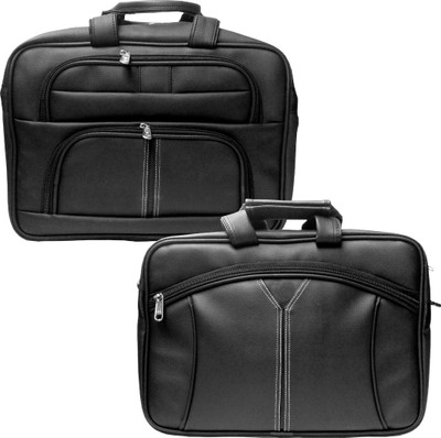 

Stylcozy 17 inch Expandable Laptop Messenger Bag(Multicolor), Black
