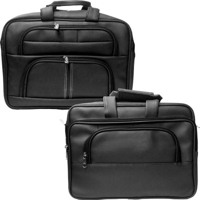 

Stylcozy 17 inch Expandable Laptop Messenger Bag(Multicolor), Black