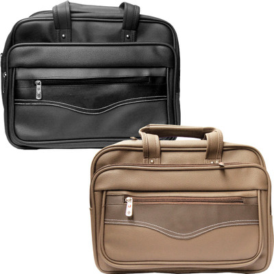 

Stylcozy 17 inch Expandable Laptop Messenger Bag(Multicolor), Black