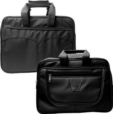 

Stylcozy 17 inch Expandable Laptop Messenger Bag(Multicolor), Black