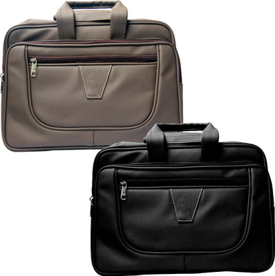 

Stylcozy 17 inch Expandable Laptop Messenger Bag(Multicolor), Black