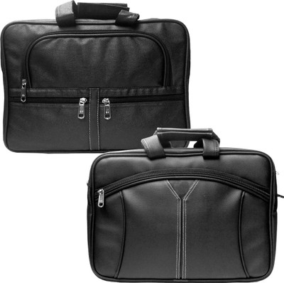 

Stylcozy 17 inch Expandable Laptop Messenger Bag(Multicolor), Black