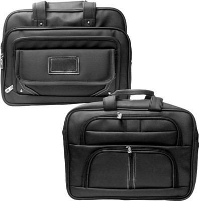 

Stylcozy 17 inch Expandable Laptop Messenger Bag(Multicolor), Black