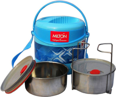 

Milton Econa Deluxe 2 2 Containers Lunch Box(500 ml), Blue