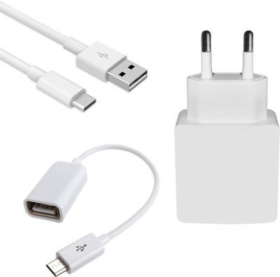 DAKRON Wall Charger Accessory Combo for LeTV 2 Pro(White)