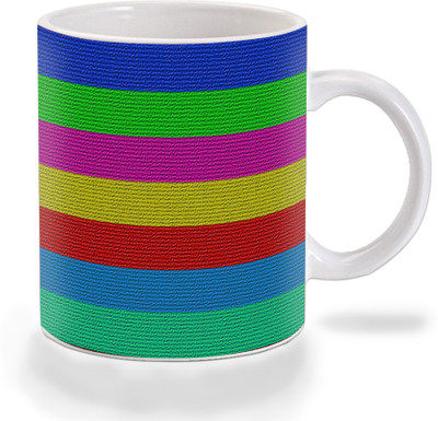 

Mooch Wale Mooch Wale Crayons Seven Pattern Ceramic Ceramic Mug(325 ml), Multicolor