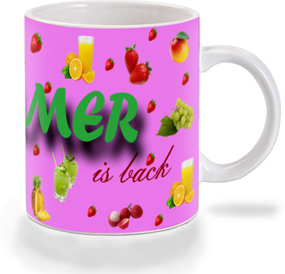

Mooch Wale Mooch Wale Summer Is Back Furits Ceramic Ceramic Mug(325 ml), Multicolor