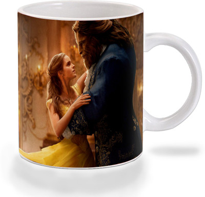 

Mooch Wale Mooch Wale Beauty And The Beast Emma And Dan Ceramic Ceramic Mug(325 ml), Multicolor