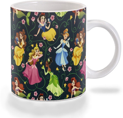 

Mooch Wale Mooch Wale Princess Flowers Garden Art Ceramic Ceramic Mug(325 ml), Multicolor