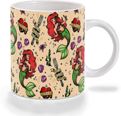 

Mooch Wale Mooch Wale Ariel Mermaid Part Of your world Art Ceramic Ceramic Mug(325 ml), Multicolor