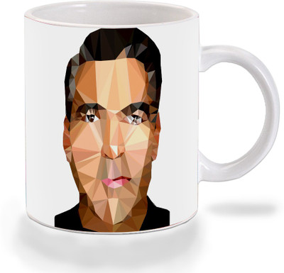 

Mooch Wale Mooch Wale George Clooney Geometric Art Ceramic Ceramic Mug(325 ml), Multicolor