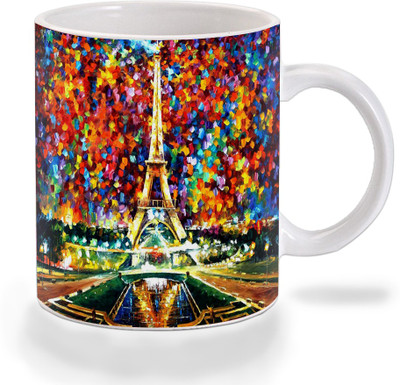 

Mooch Wale Mooch Wale Paris Eiffel Tower Painting Art Ceramic Ceramic Mug(325 ml), Multicolor
