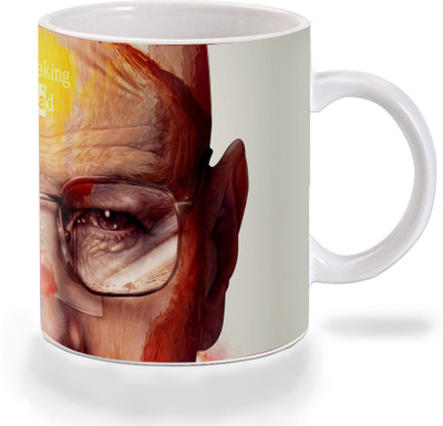 

Mooch Wale Mooch Wale Breaking Bad Walter White Head Shot Ceramic Ceramic Mug(325 ml), Multicolor