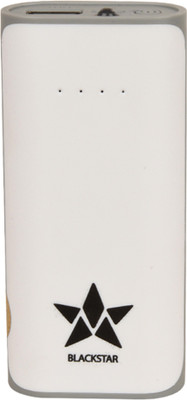 

blackstar 5200 mAh Power Bank (52AR, TS)(White, Grey, Lithium-ion), Grey;white