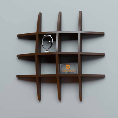 

SRLC WS 20 MDF Wall Shelf(Number of Shelves - 3, Brown)