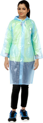 

Finery Self Design Boys & Girls Raincoat, Transceparent blue