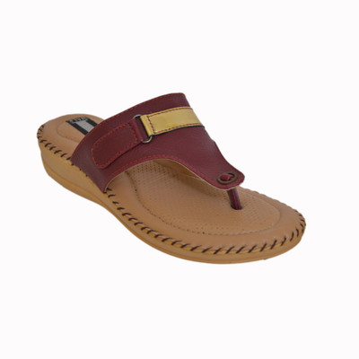 

1 WALK Women cherry Flats