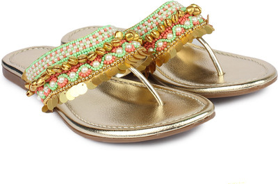 

Shezone Women Golden Flats
