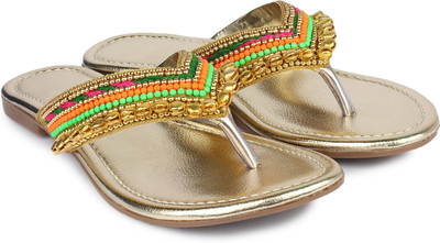 

Shezone Women Golden Flats