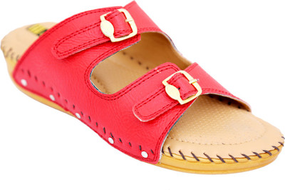 

1 WALK Women Red Flats