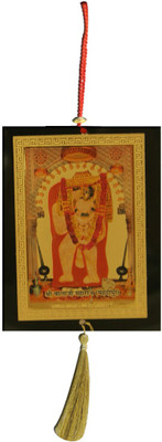 

DivyaMantra Car Decoration Rear View Mirror Hanging Accessories Shree Balaji Maharaj (Mehendipura) Decorative Showpiece - 35 cm(Acrylic, Yellow)