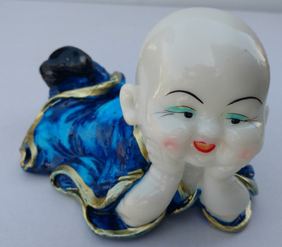 

Foreve Collection laughing Buddha Polyresin Idol - 5 pieces set Decorative Showpiece - 14 cm(Polyresin, Multicolor)