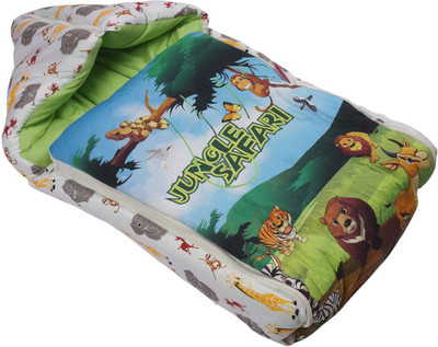 

Little Innocent Jungle Safari Printed Sleeping Bag(Multicolor