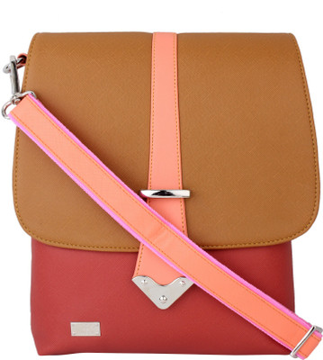 

K London Women Casual Multicolor Leatherette Sling Bag