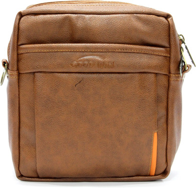 

Goodwin Men & Women Formal Tan PU Sling Bag