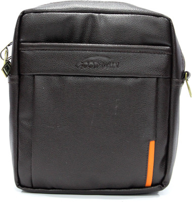 

Goodwin Men & Women Formal Brown PU Sling Bag