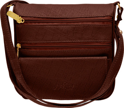 

Tap Fashion Women Casual Brown PU Sling Bag