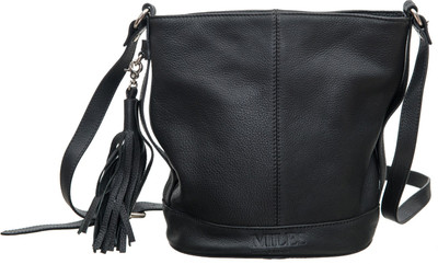 

Miles London Women Casual Black Genuine Leather Sling Bag