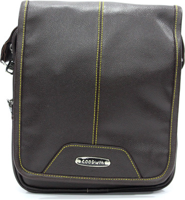 

Goodwin Men & Women Formal Brown PU Sling Bag