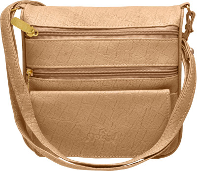 

Tap Fashion Women Casual Khaki PU Sling Bag