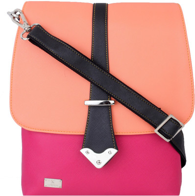

K London Women Casual Multicolor Leatherette Sling Bag