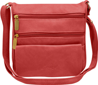 

Tap Fashion Women Casual Pink PU Sling Bag