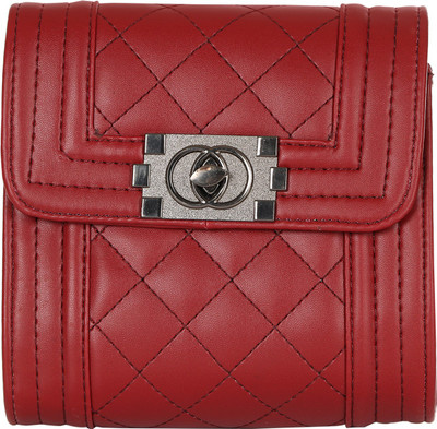 

Indian Fashion Women Formal Maroon Leatherette Sling Bag