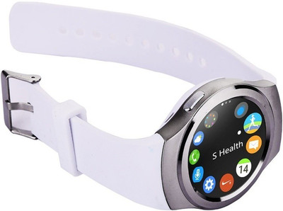 

VibeX ® T11 Pro 1.2inch Touch Screen Round Shape Bluetooth Sim Card Capactive Touch Panel MP3 Player Smartwatch(White Strap Free Size)